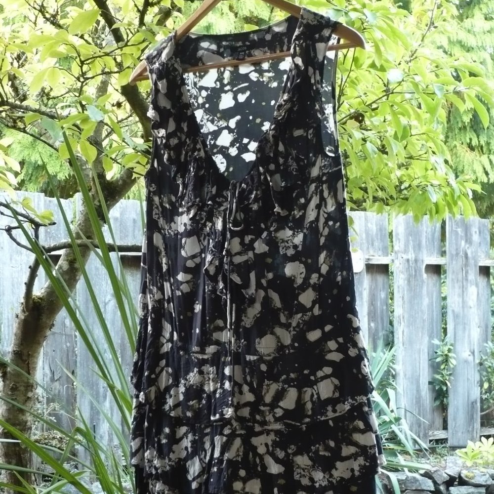 Jacob Vintage 90s Tired Ruffle Mini Dress
